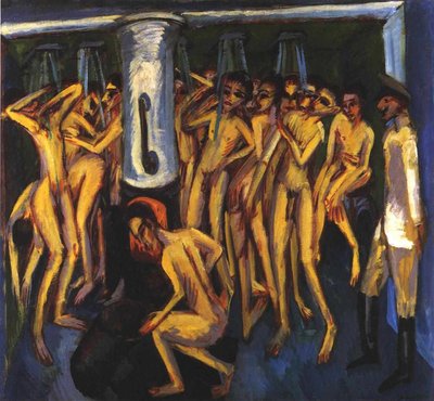 The Soldier Bath or Artillerymen by Ernst Ludwig Kirchner